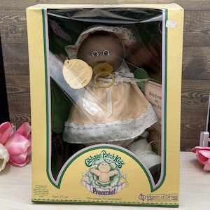 Vintage Cabbage Patch Doll Preemie Box Karlene Amity AA Pacifier Coleco MOD