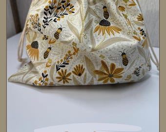 New!! | Yarn Sack - super simple drawstring bag | Ready to ship & Create your own |