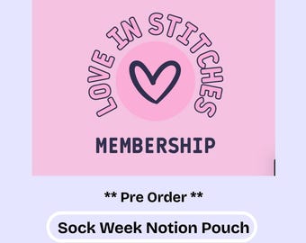 Pre-Order ** Exclusive LIS Membership Sock Week Ice Cream Social NOTION POUCH