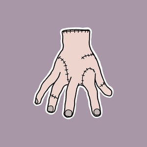 Thing Hand from Wednesday Addams Sticker for Sale by printlyx