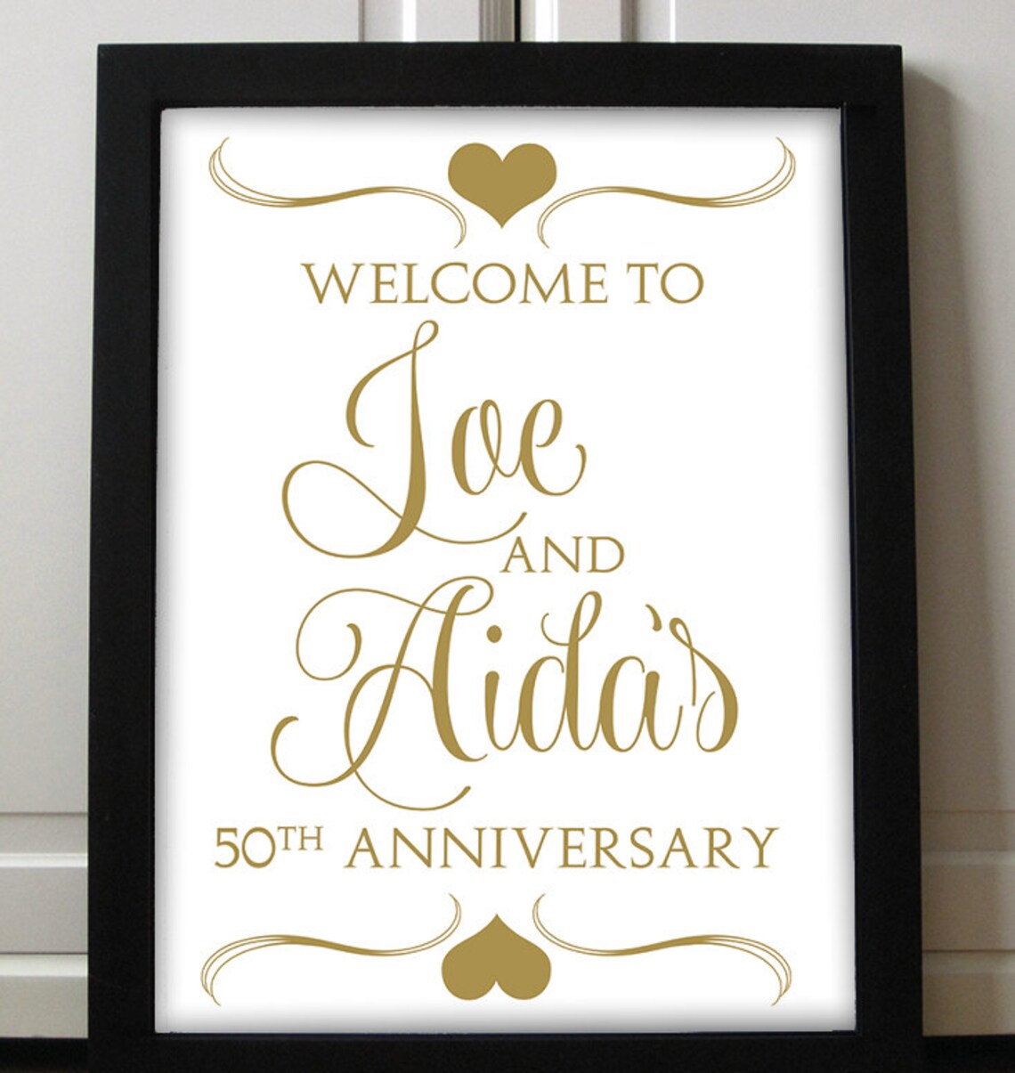 Anniversary Sign Printable Wedding Sign 50th Anniversary Etsy