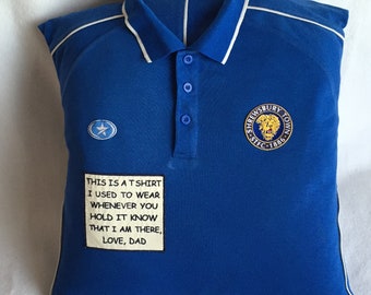 Football shirt Treasured Memory Cushion, Football top Cushion