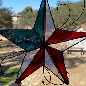 Patriotic, Fourth of July, Suncatchers, Stained Glass, Glass Stars, Unique, Window Art, Independence Day