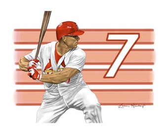 Greeting Card of Matt Holliday (St. Louis Cardinals Outfielder) Drawing