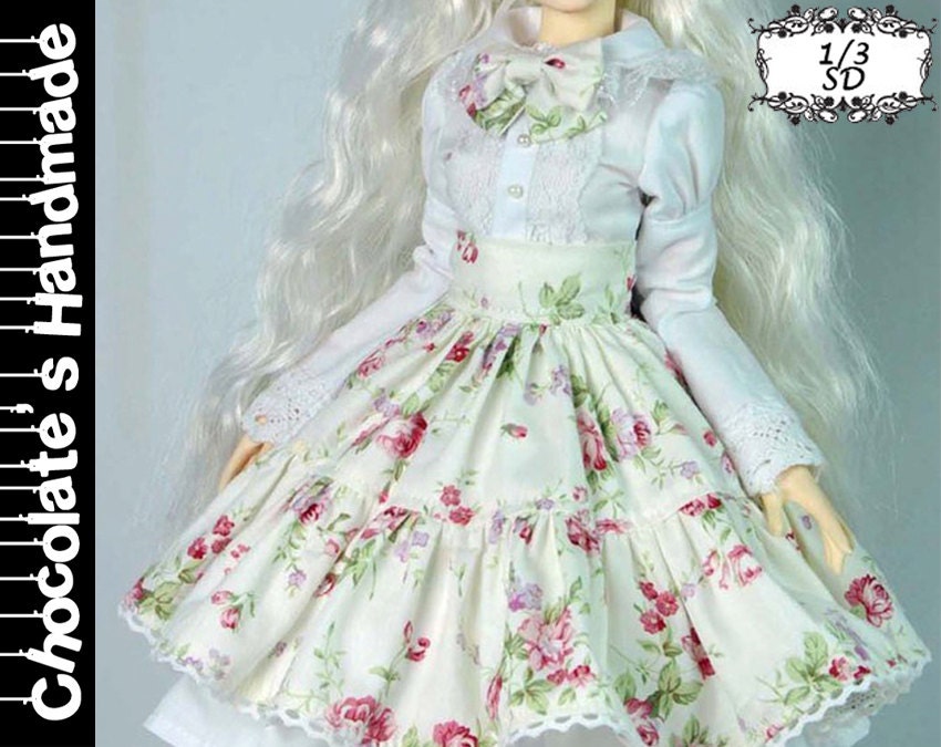BJD Pattern SD 1/3 Rose lolita dress set E-Pattern with | Etsy