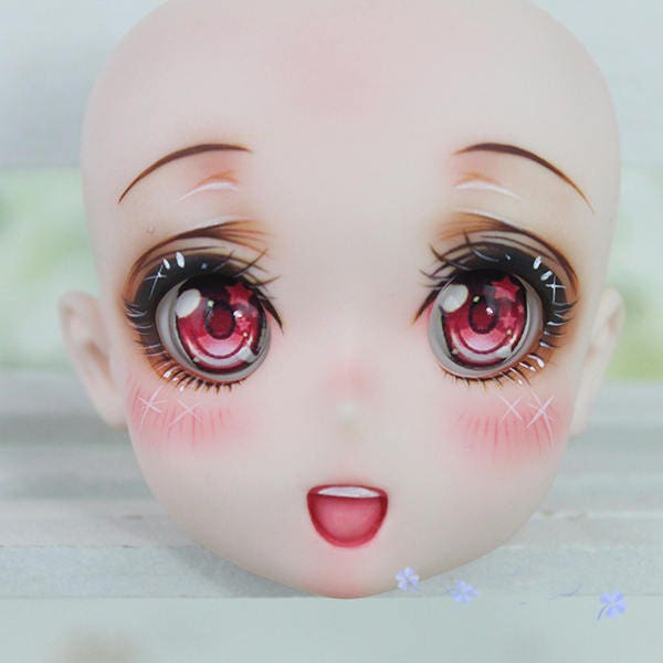 anime looking star acrylic BJD doll eyes black white purple Etsy