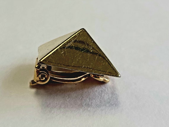 Vintage Ralph Lauren RLL gold plated pyramid clip… - image 2