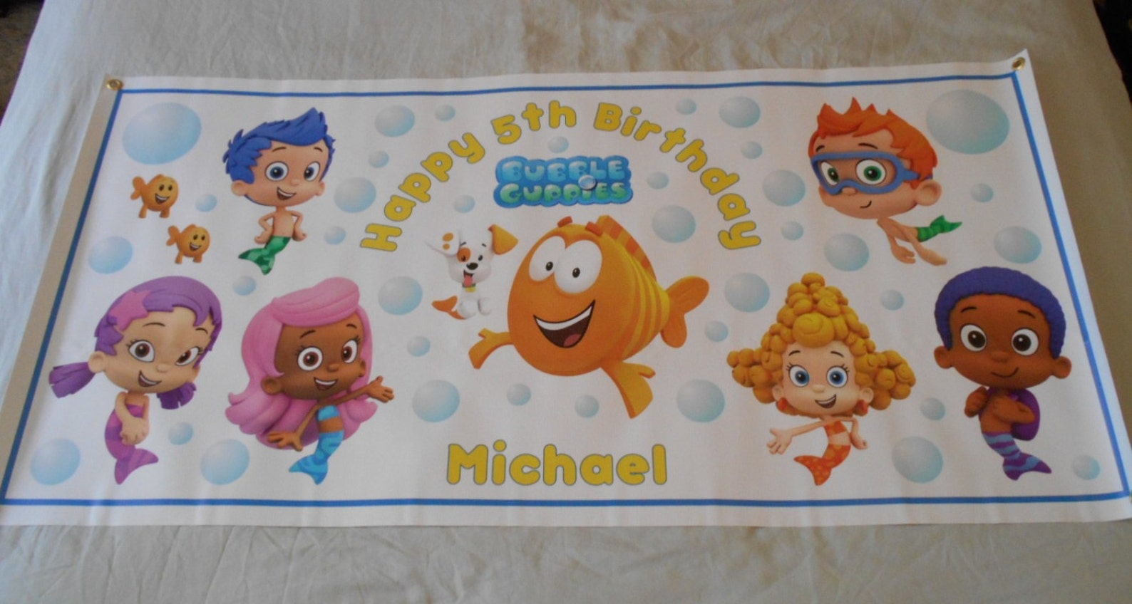 Personalized Nick Jr Bubble Guppies Birthday Party Big Vinyl | Etsy