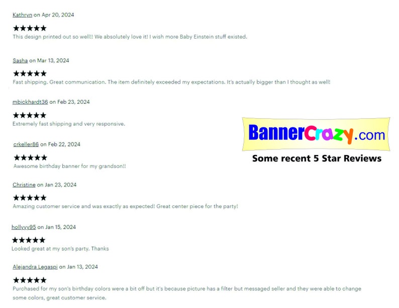 dansgraphicsplus and bannercrazy 5 star reviews