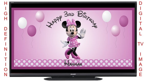 Disney Mouse Digital Birthday Party Sign | Etsy
