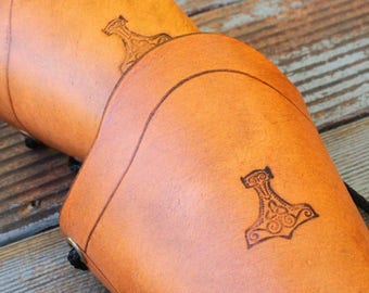 Pair of Leather Arm Cuffs