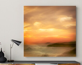 colorful large sunset wall art: Colorful wall art, Original artwork, Colorful prints, oversized wall art