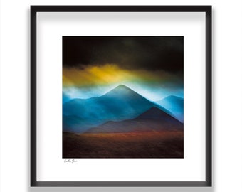 Cuillins Storm, Isle of Skye: Abstract Mountains Print -  Original Art - Unique Wall Art - Mens Scottish Gift