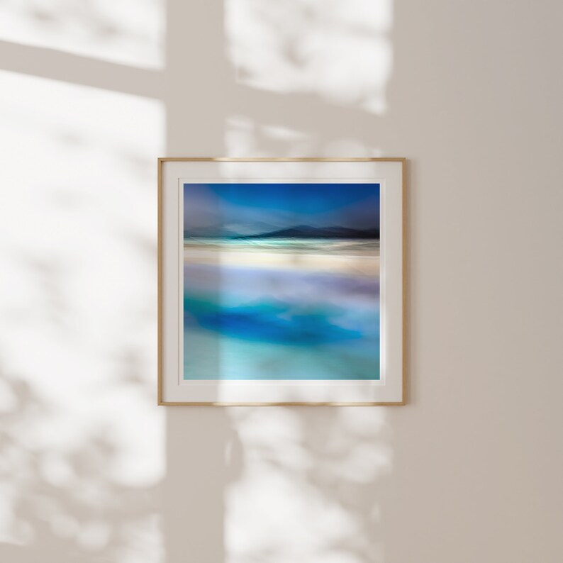 Turquoise, Teal, Calming Wall Art, Living Room Art, Oversize Art, Aqua Ocean Art, Coastal Wall Decor, Best Selling, Trendy Wall Art image 7