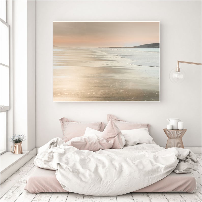 Extra large wall art rose gold art print oversized wall art Etsy