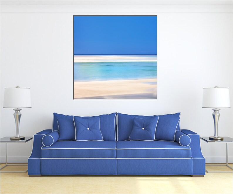 Large Coastal Art Beach Canvas Large Seascape Canvas Art Etsy