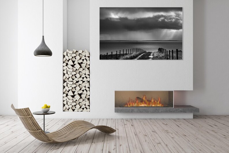 Black and white photography large art print of Orkney extra large wall art living room wall art home office art oversized art print