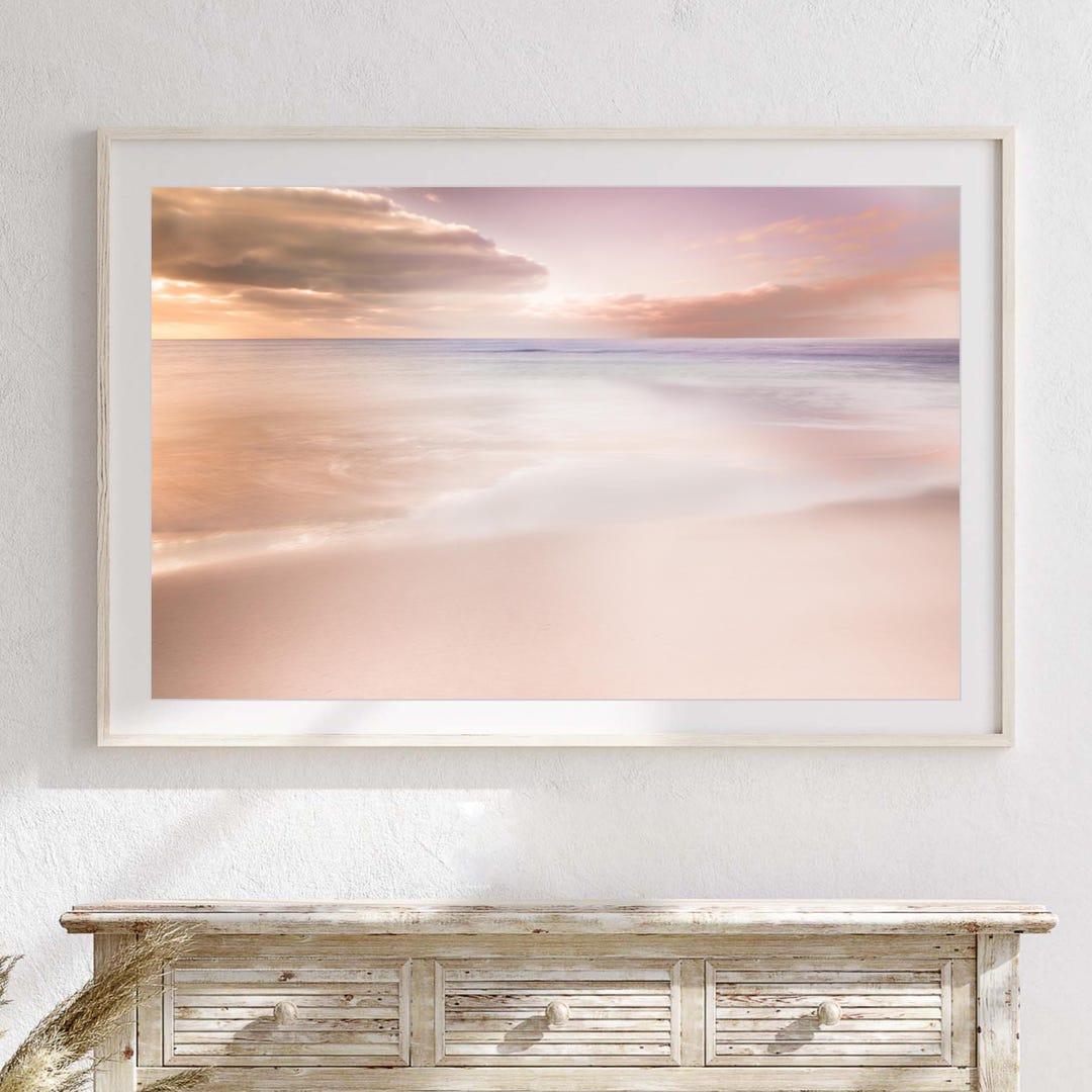 Pink Bedroom Prints, Pink Decor: Extra Large Pink Aesthetic Wall Art ...
