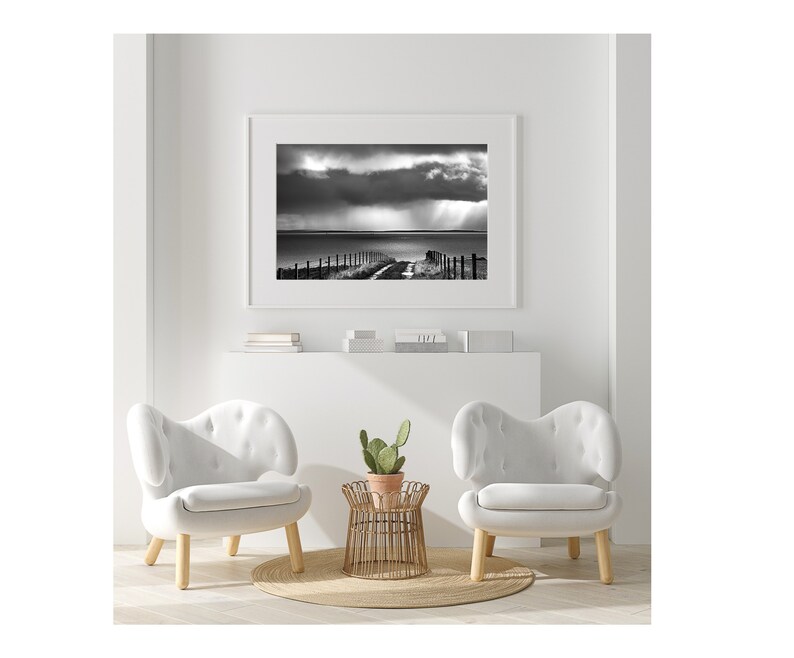 Black and white photography large art print of Orkney extra large wall art living room wall art home office art oversized art print