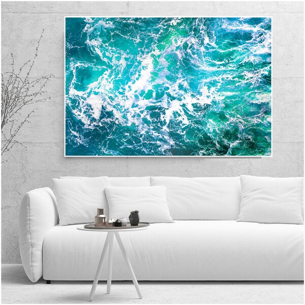 Teal Wall Art Etsy