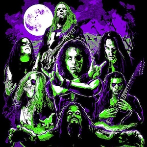 HEAVY METAL LEGENDS Art Print – Schuldiner, Dead, Dio, Hanneman, Steele & Killjoy – von Scott Jackson – 3 Größen