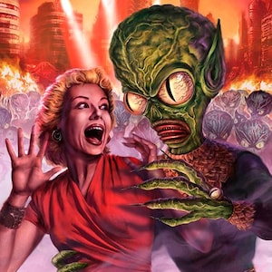 ALIEN ATTACK art print – Invasion of the Saucermen – by Scott Jackson – 3 sizes