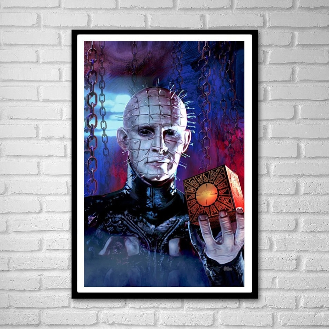 PINHEAD & PUZZLE-BOX Art Print – Hellraiser Icon – by Scott