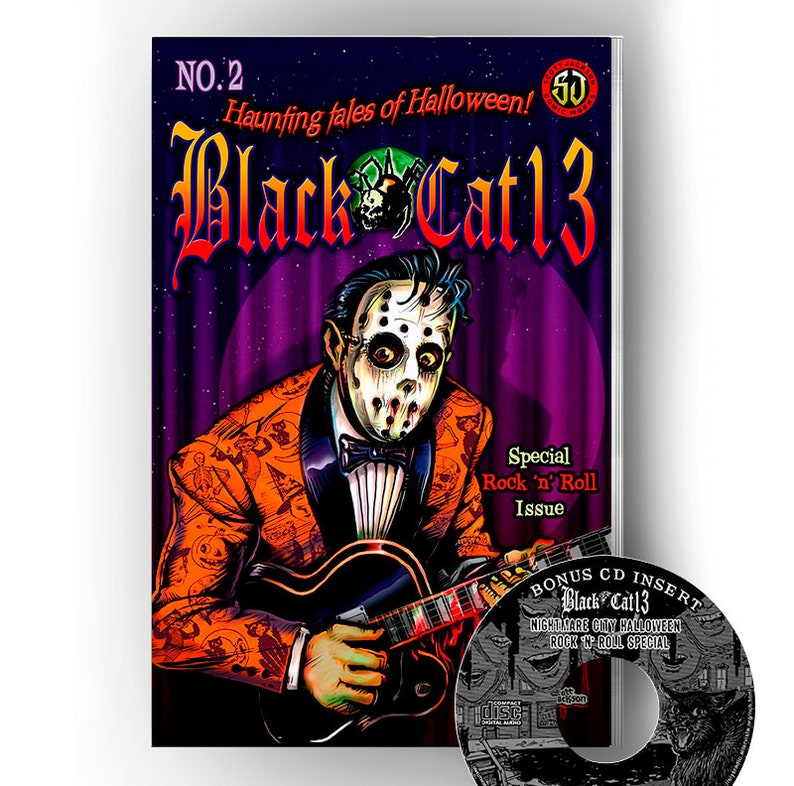 All New Vol 2 Book Cd Halloween Comics Black Cat 13 Tales Etsy
