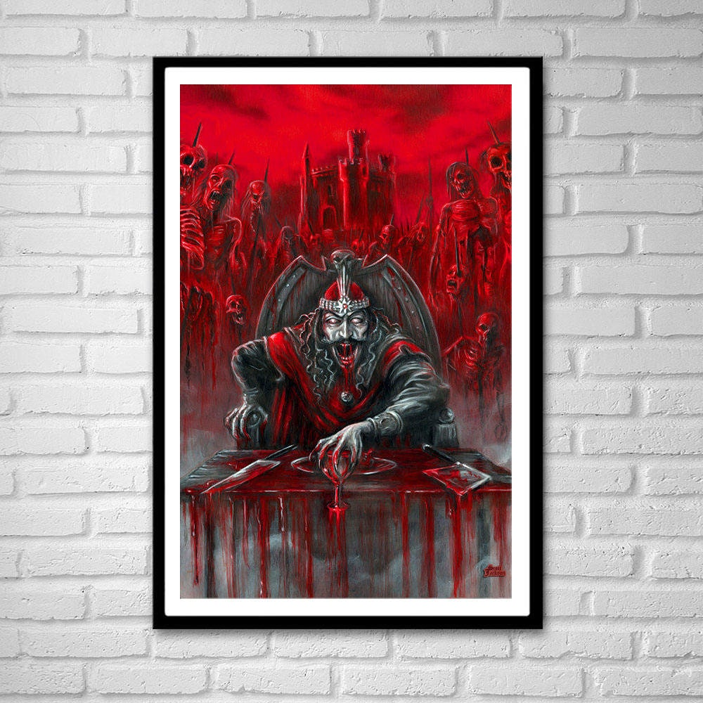 VLAD THE IMPALER Art Print Poster – Dracula Heavy Metal Horror