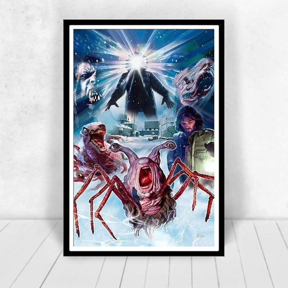 THE THING Art Print – 1982 Crab‑head Monster Horror Poster – by