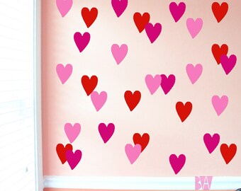 Nursery Decals. Heart Decals. Wedding Wall Decor. Heart Wall Decals. Wall Decal. Bedroom wall decals. Wall sticker. Home decor decals.