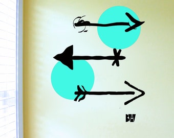 Arrow Wall Decals. Geometric Wall Decor. Vinyl Decals. Wall Decal. Arrows Decals. Wall sticker. Home decor decals.