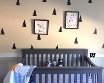 Pine Tree Decal. Tree Wall Decals. Pine Tree Wall Decals. Vinyl Decals. Wall Decal. Nursery wall decals. Home decor decals.