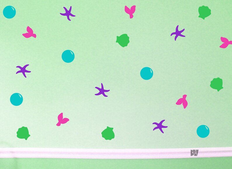 Mermaid Tail Decals. Ocean Decals. Beach Decals. Bathroom Etsy