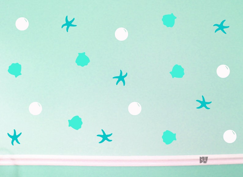 Ocean Decor. Beach Decals. Bathroom Decals. Bubble Decals. Etsy