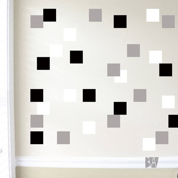 Square Wall Decals Etsy