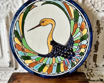 Jerusalem Pottery Phoenix Bird Plate