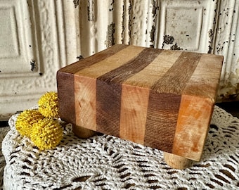 Mini Butcher Block Cutting Board Mini Wood Cutting Board Vintage Cutting Board