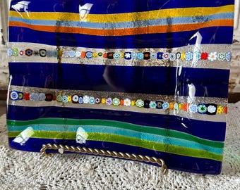 Murano Antica Vetraria Glass Millefiori Dish Handmade in Italy