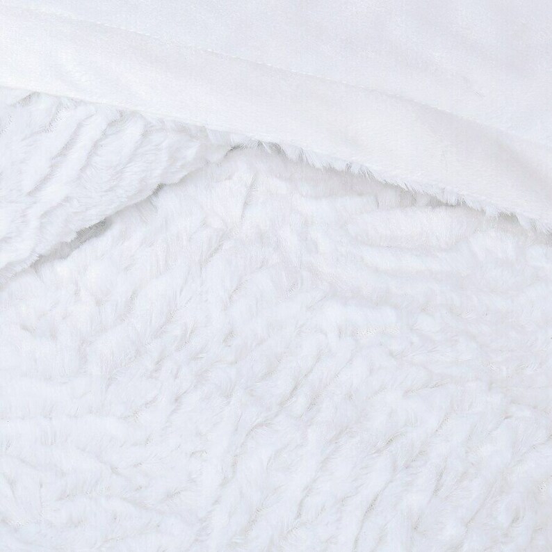 Cuddl Duds Super Soft Ivory Faux Fur Throw Blanket Etsy