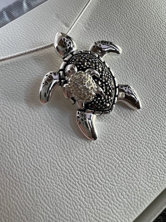 1 4 Ct. Diamond Turtle Necklace Etsy Australia