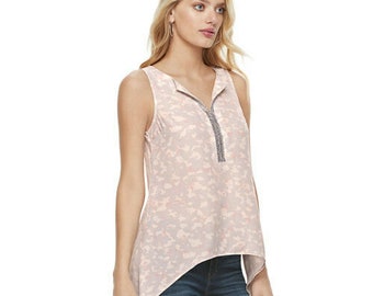 Juicy Couture Débardeur Rose Gris Camo Diamante - Petit