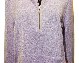 Croft And Barrow 1/4 Zip Lilac Purple Sweater Jacket - 2Xl