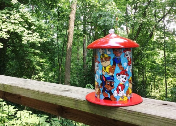 Paw Patrol Custom Bird Feeder By Bird Feeder Guy Chase Etsy