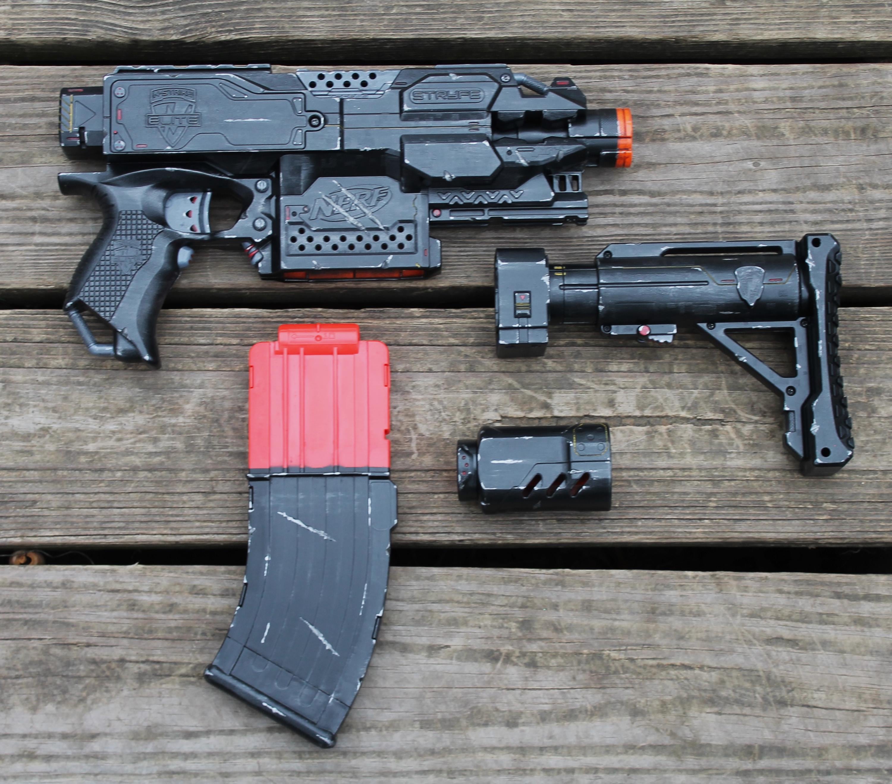 ナーフ　N-STRIKE ELITE NERF STRYFE　カスタム Nerf N-Strike Elite Stryfe Modified – Blaster Barn