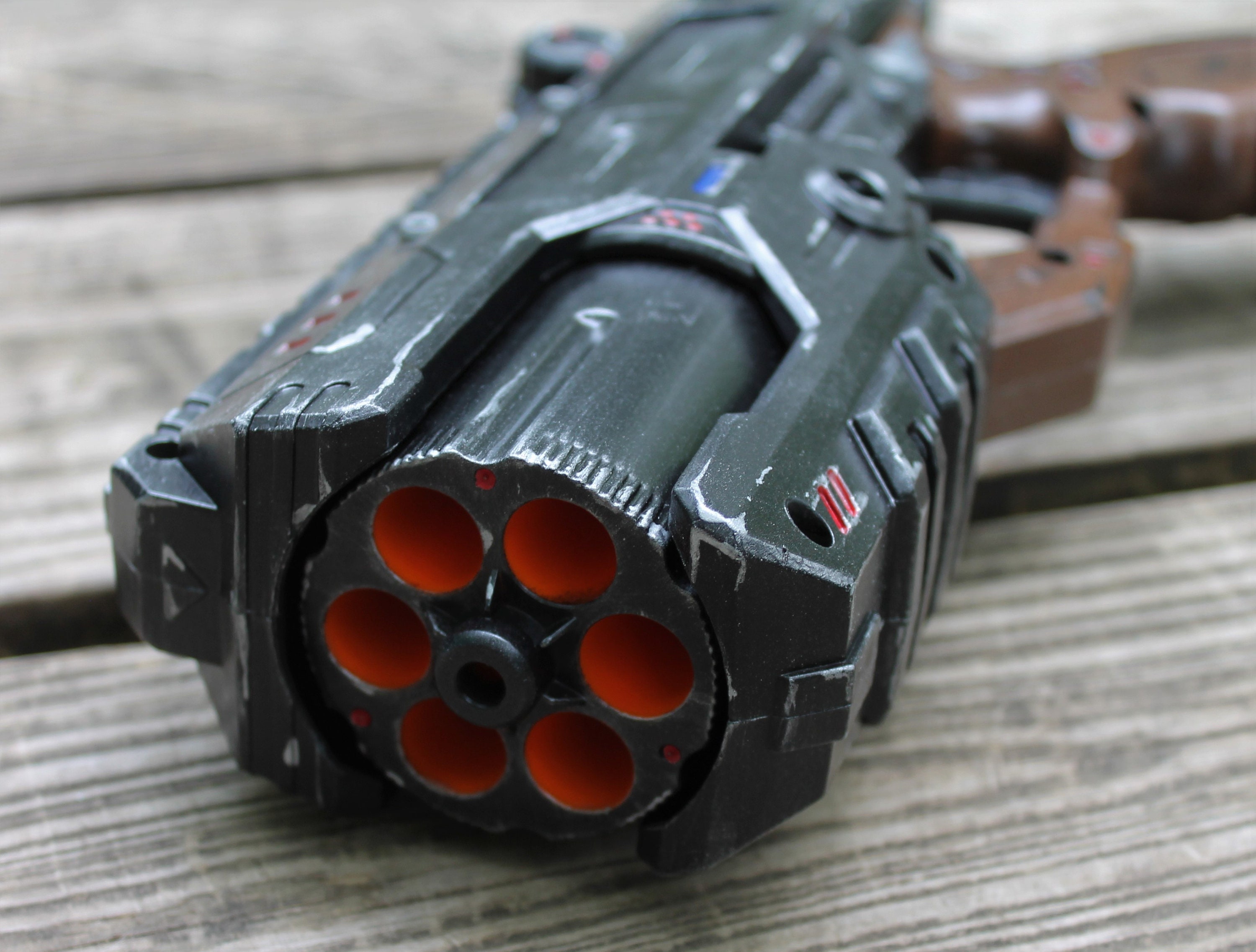 Nerf Custom Pained Modified Upgraded Longstrike Sniper Elite Blaster