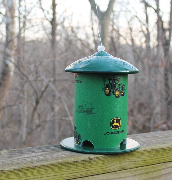 John Deere Wrapped Custom Pvc Bird Feeder By Bfg Great Gift Etsy