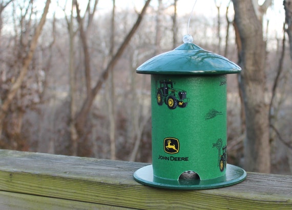 John Deere Wrapped Custom Pvc Bird Feeder By Bfg Great Gift Etsy