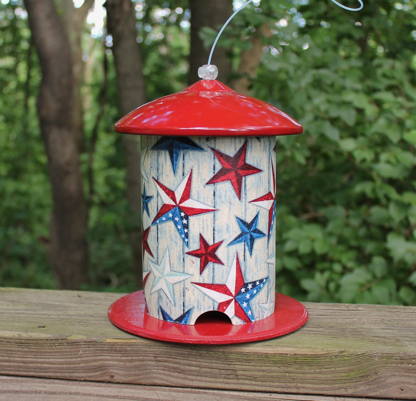 The Patriot in Red PVC Bird Feeder by Bird Feeder Guy. Etsy