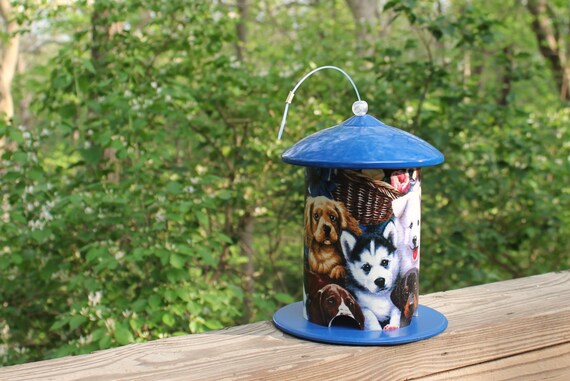 Puppy Lover Custom Pvc Bird Feeder By Bfg Lovely Little Etsy